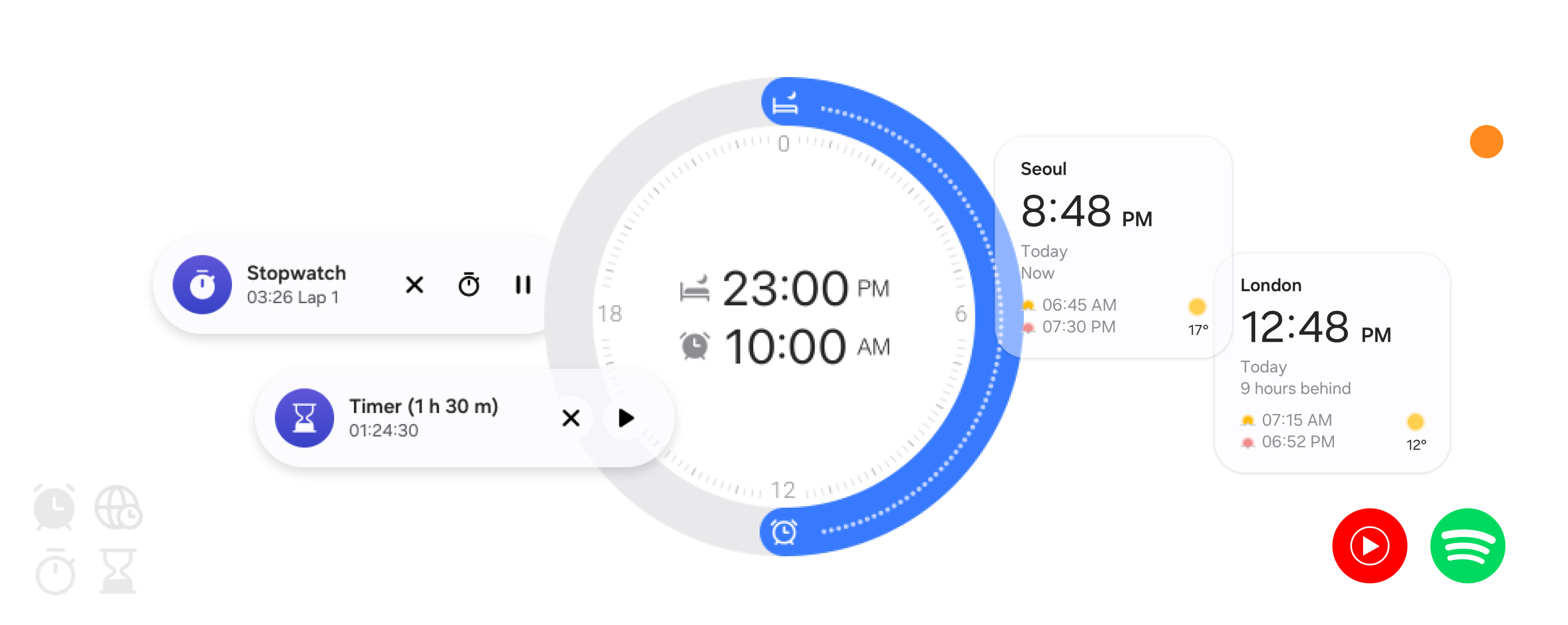 Samsung Clock wide 1